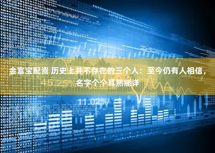 金富宝配资 历史上并不存在的三个人：至今仍有人相信，名字个个耳熟能详